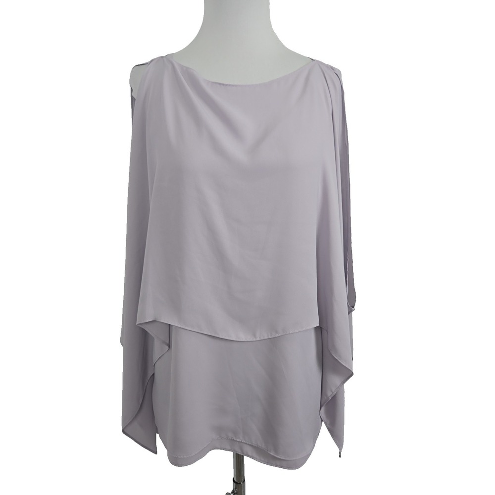 WHBM Size Medium Lilac Chiffon Tank Top And‎ Topper Two-piece Set